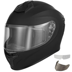 Favoto full face helmet front view showing fit and DOT compliance benefit
