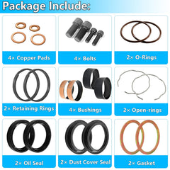 FBSCTMH close-up oil seal and dust cover, prevents fork oil leaks