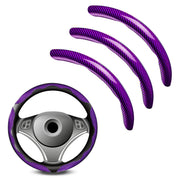 FDCTSD front view of purple steering wheel cover showing full fit and finish