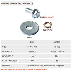 FDJ clutch bolt and washer kit displayed for secure, direct engine mounting
