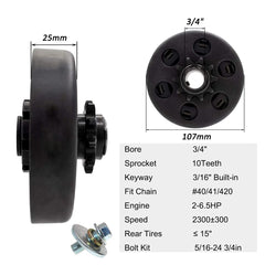 FDJ clutch sprocket close-up highlighting ten robust teeth for reliable engagement