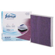 Febreze cabin filter front packaging showing product and benefit of odor control