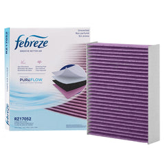 Febreze PUREFLOW front packaging showing unscented filter and benefits