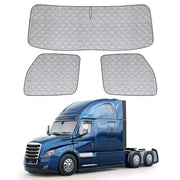Federedevo installed full windshield shade reducing cab heat