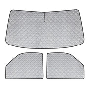 Federedevo front windshield shade in place protecting van interior