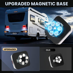 FEELOTAM magnetic base detail showing six strong magnets for secure hold
