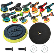 Feenynic front view of 6-inch backing plate kit showing included screws and pads for reliable replacement