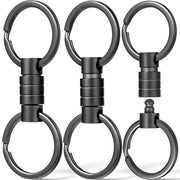 FEGVE front view of titanium keychain showing compact design and strength