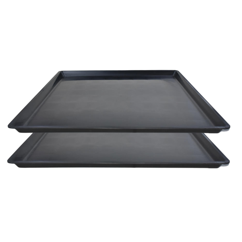 FEICHANGHAO front view drain pan showing full coverage and floor protection