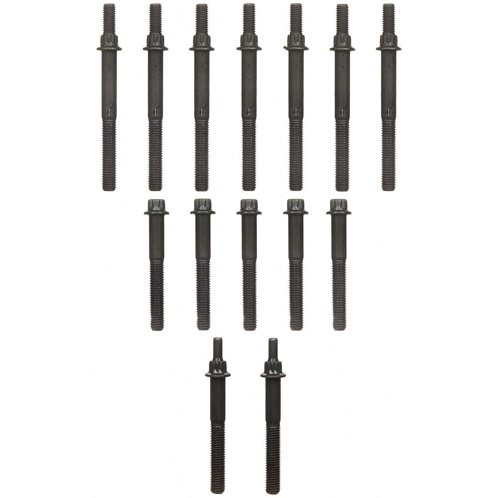 Fel-Pro ES 71102 head bolt set in packaging showing complete replacement bolts for reliable clamp