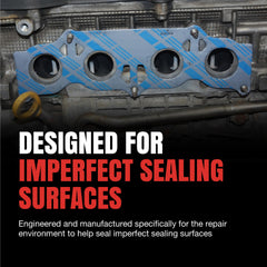 Fel-Pro gasket close-up showing material layers and heat-resistant construction benefit