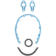 Fel-Pro timing cover gasket kit front packaging showing complete parts and fitment benefit