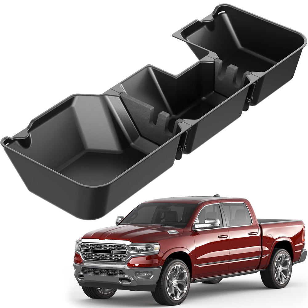 FengYu front view of under-seat storage box showing compact footprint and fit
