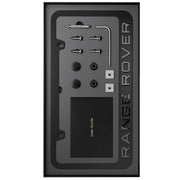 Ferractious front-view matte black frame showing sleek profile and raised lettering for refined look