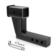 Fetechmate front view of 2-inch hitch extender showing durable design and secure fit