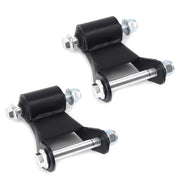 FEXON front view of rear leaf spring shackle pair showing fit and finish benefit