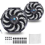 FGJQEFG front view of 12-inch fan showing airflow benefit