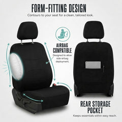 FH Group zipper and mesh detail allowing seat access and flexible use
