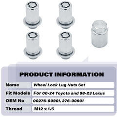 FHRHRY installed on Toyota Tacoma wheel, improves theft deterrence