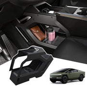 Fiaypoy front view of organizer showing neat dual-layer storage benefit
