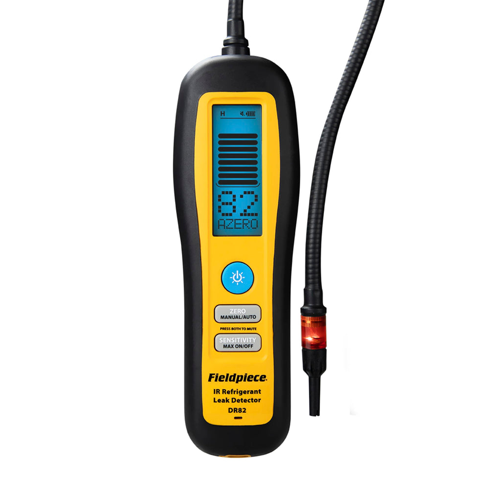 Fieldpiece DR82 front panel view showing controls and durable housing for reliable use