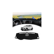 FIILINES dash cover front fit showing exact dashboard alignment and improved visibility