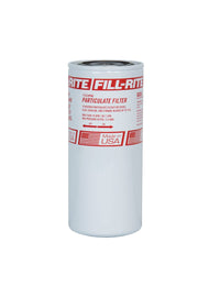 Fill‑Rite F1810PM0 front view showing canister and thread for quick replacement benefit