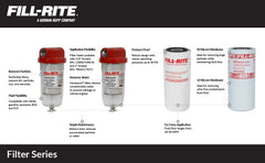 Fill‑Rite filter installed on a fuel transfer pump demonstrating reduced pump wear