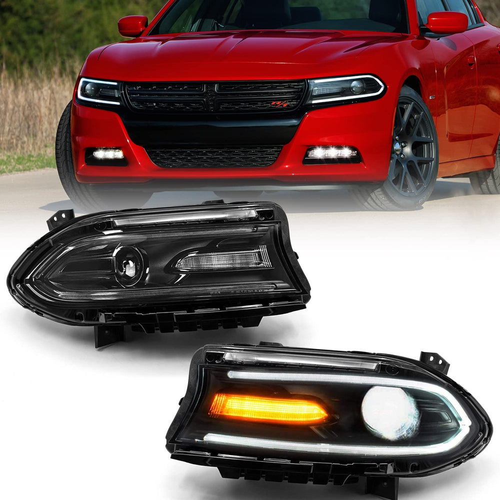 FIONE front view headlight pair showing clean fit and restored look