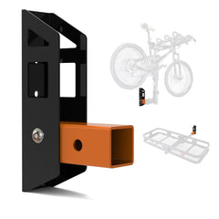 Fioracl front view of hitch wall mount showing durable storage and space savings