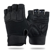 FIORETTO front view black gloves showing fit and protection benefit