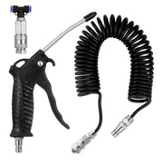 Fippy metal blow gun with recoil hose showing robust build and easy grip