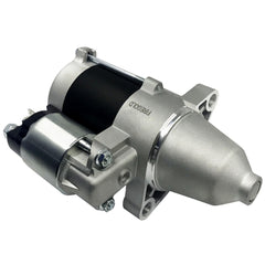 FIREGOLD starter mounted on engine demonstrating direct-fit replacement