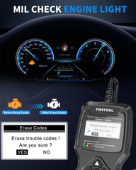 FIRSTOOL V390 closeup displaying fault code definitions to speed troubleshooting