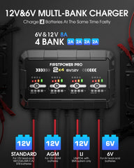 FirstPower Pro spark-proof clamps and cables delivering secure battery connections