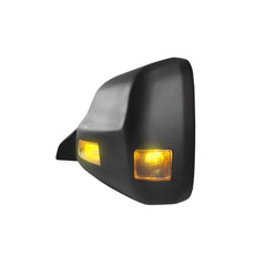 Fit System K SOURCE folded mirror on truck illustrating convenience and clearance
