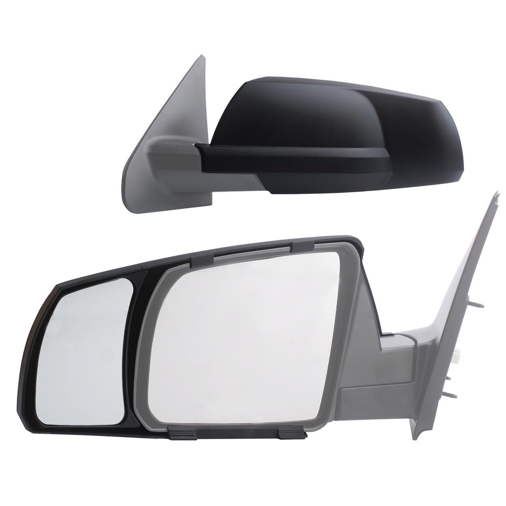Fit System snapping towing mirror front view showing wider field of view benefit