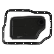 Fitede front view of transmission filter showing shape and fit benefits