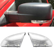fitfoyo front mirror turn signal front view showing clean OEM fit and improved visibility