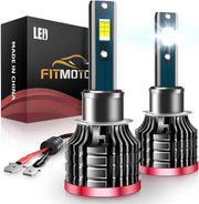 FITMOTORS H1 front view showing bulb shape and plug for easy swap