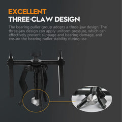 FIVCLOK claw length shown against ruler to illustrate 80 mm reach benefit