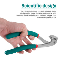 Fizocosisto plier handle detail with rubber grip for fatigue reduction