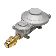 Flame King front view showing regulator body and fittings for reliable hookup