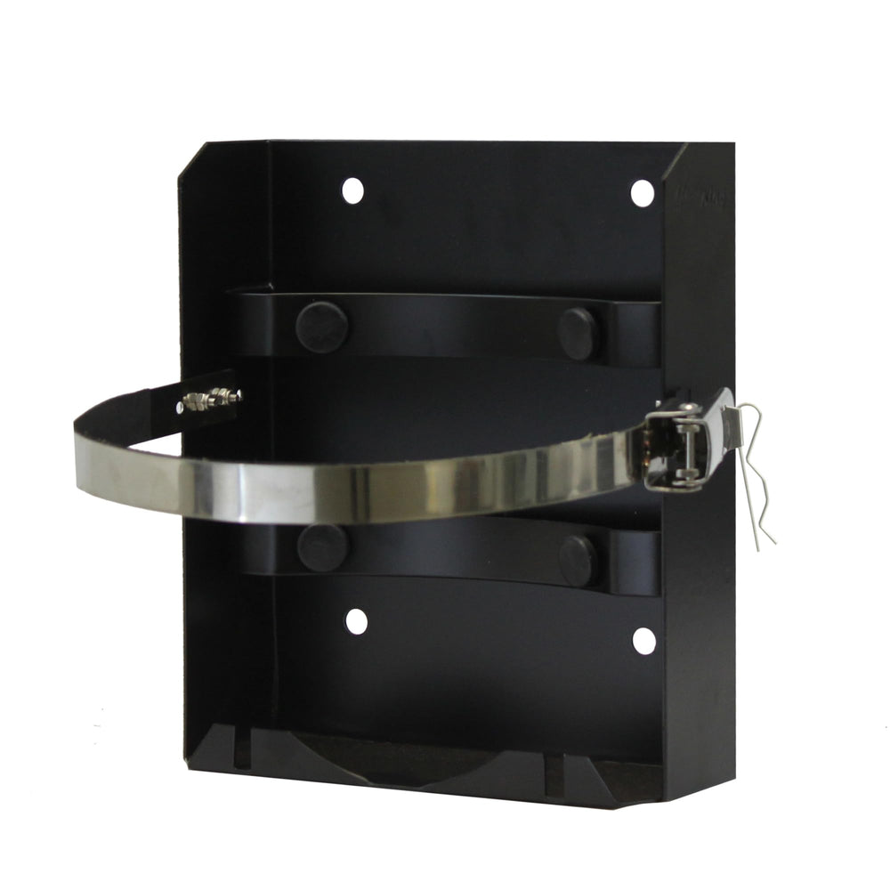 Flame King front view of bracket showing secure mounting benefit
