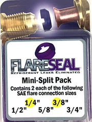 FlareSeal front pack showing seals and labeling for quick identification and convenience