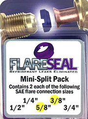 FlareSeal MSP-0610 pack front view showing seals and branding for quick selection