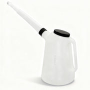 FLIKOU oil jug front view showing capacity and sturdy handle for easy carrying