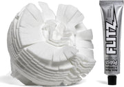 FLITZ front packaging showing buff ball and polish paste for quick shine
