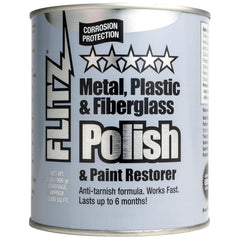 FLITZ metal polish front can showing brand and size for reliable maintenance