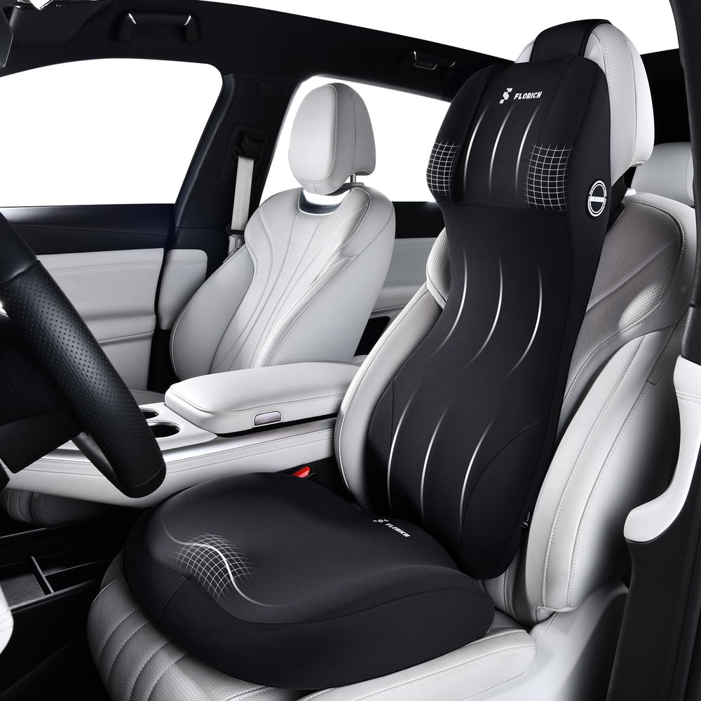 FLORICH full-back cushion front view provides complete spinal support